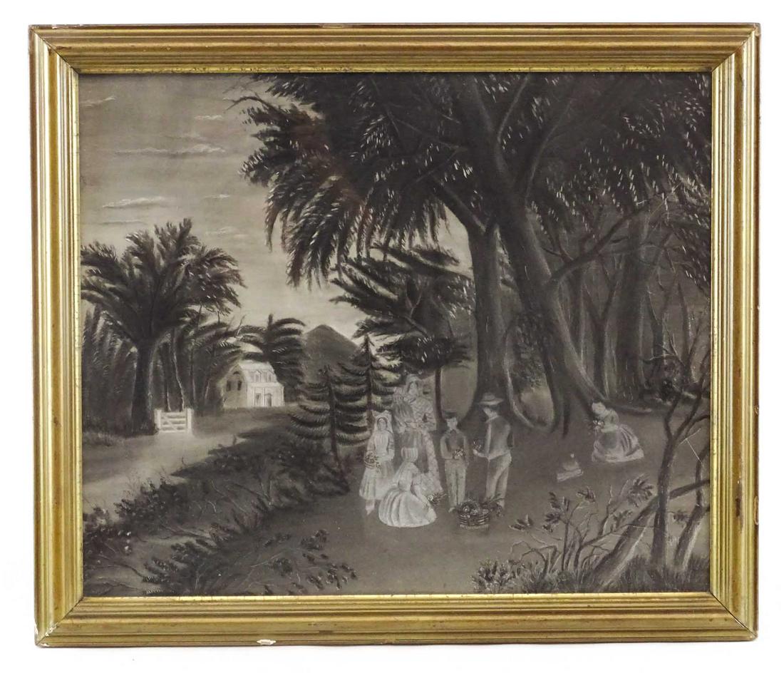 19th c. Sandpaper Drawing (1 of 3)