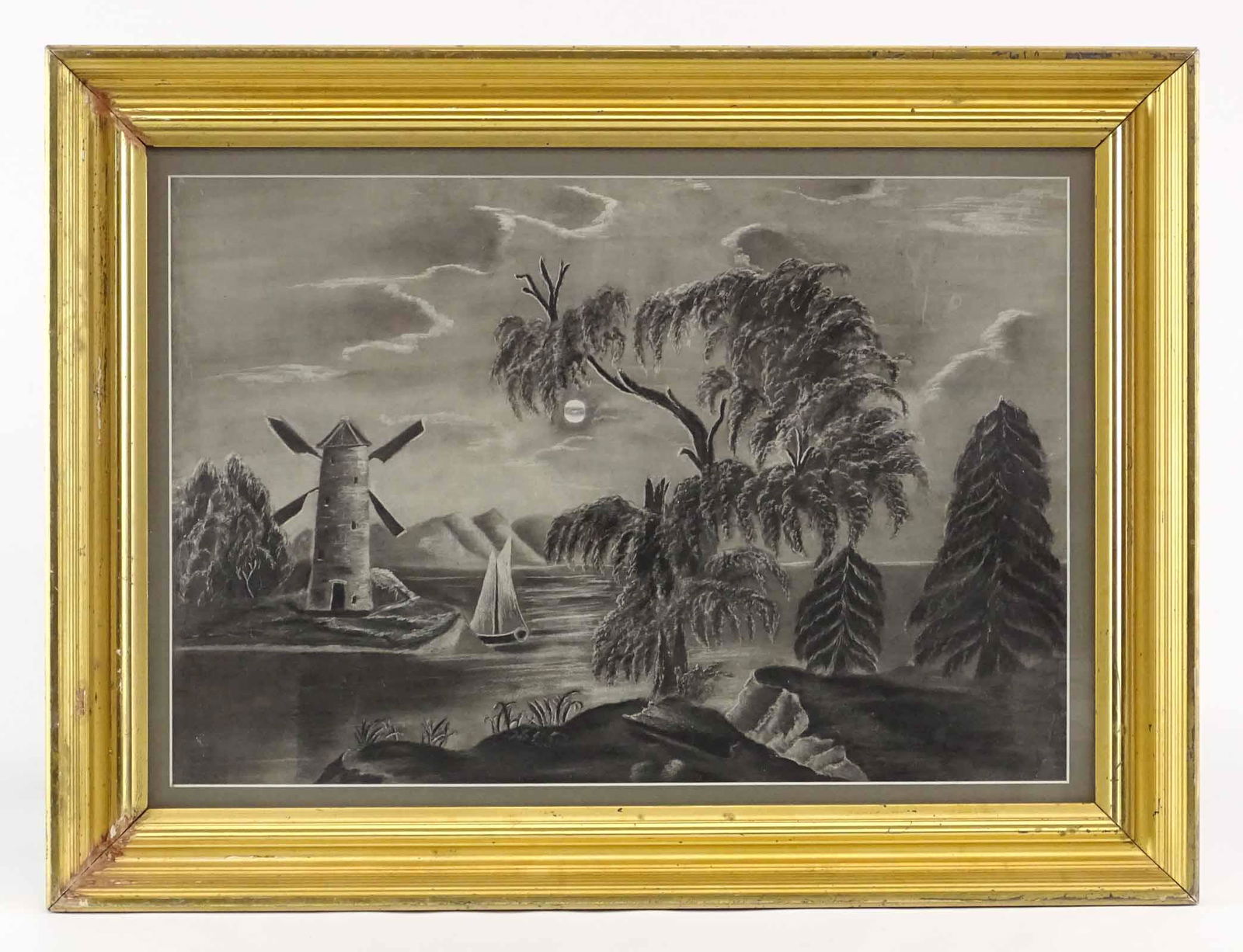 19th c. Sandpaper Drawing (1 of 3)