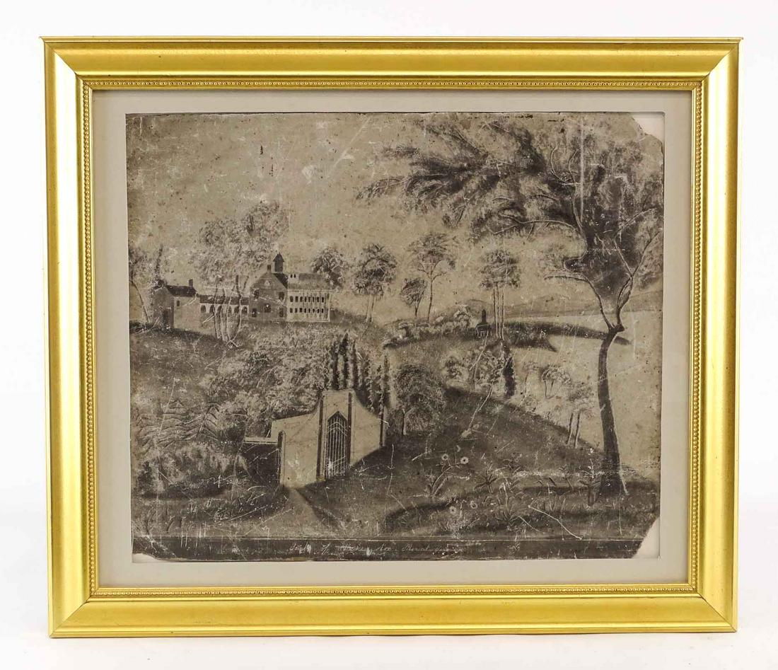 19th c. Sandpaper Drawing (1 of 6)