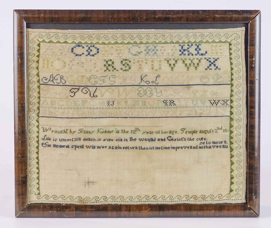 19th c. Sampler (1 of 4)