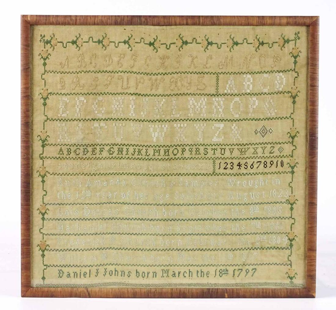 18th c. Sampler (1 of 4)