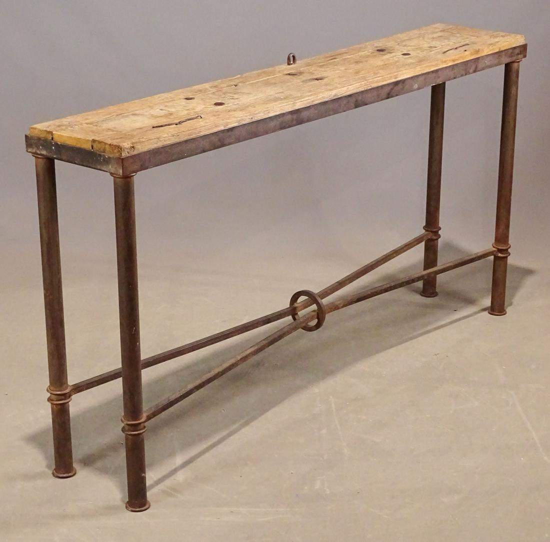 Iron and Wood Hall Table (1 of 6)