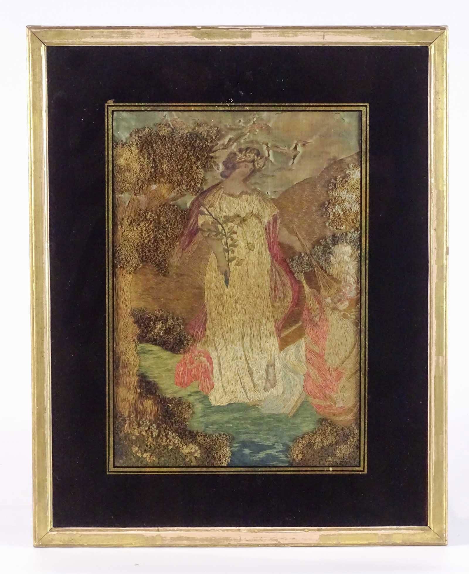 19th c. Silk Needlework (1 of 4)