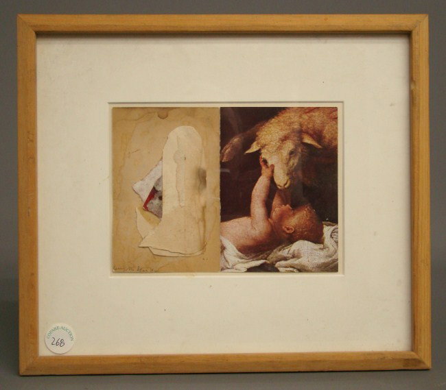 Artwork William Douglas McGee: Abstract by William Douglas McGee (N.Y. 1925-1999). Titled "Infant Peace" dated 1996. Site 6" x 8".