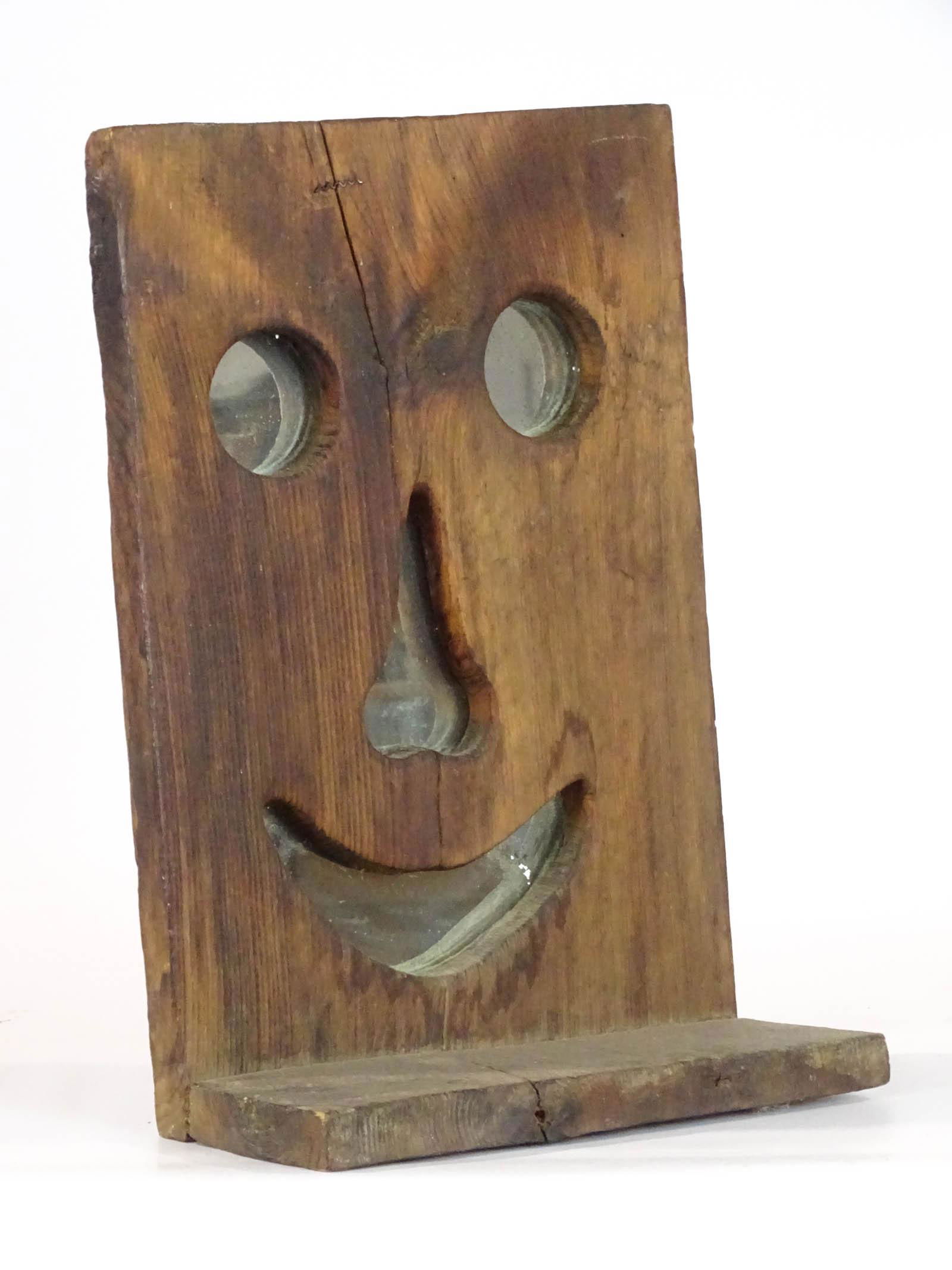 Folk Art Face Mirror (1 of 4)