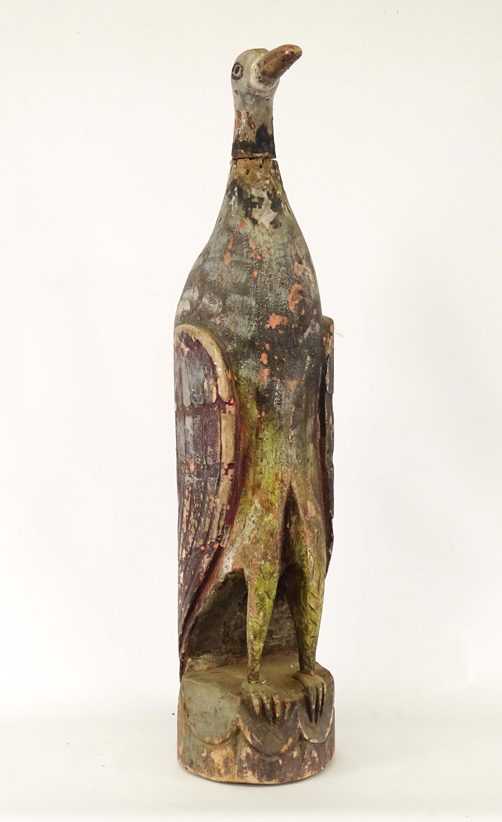 Folk Art Carved Bird (1 of 8)