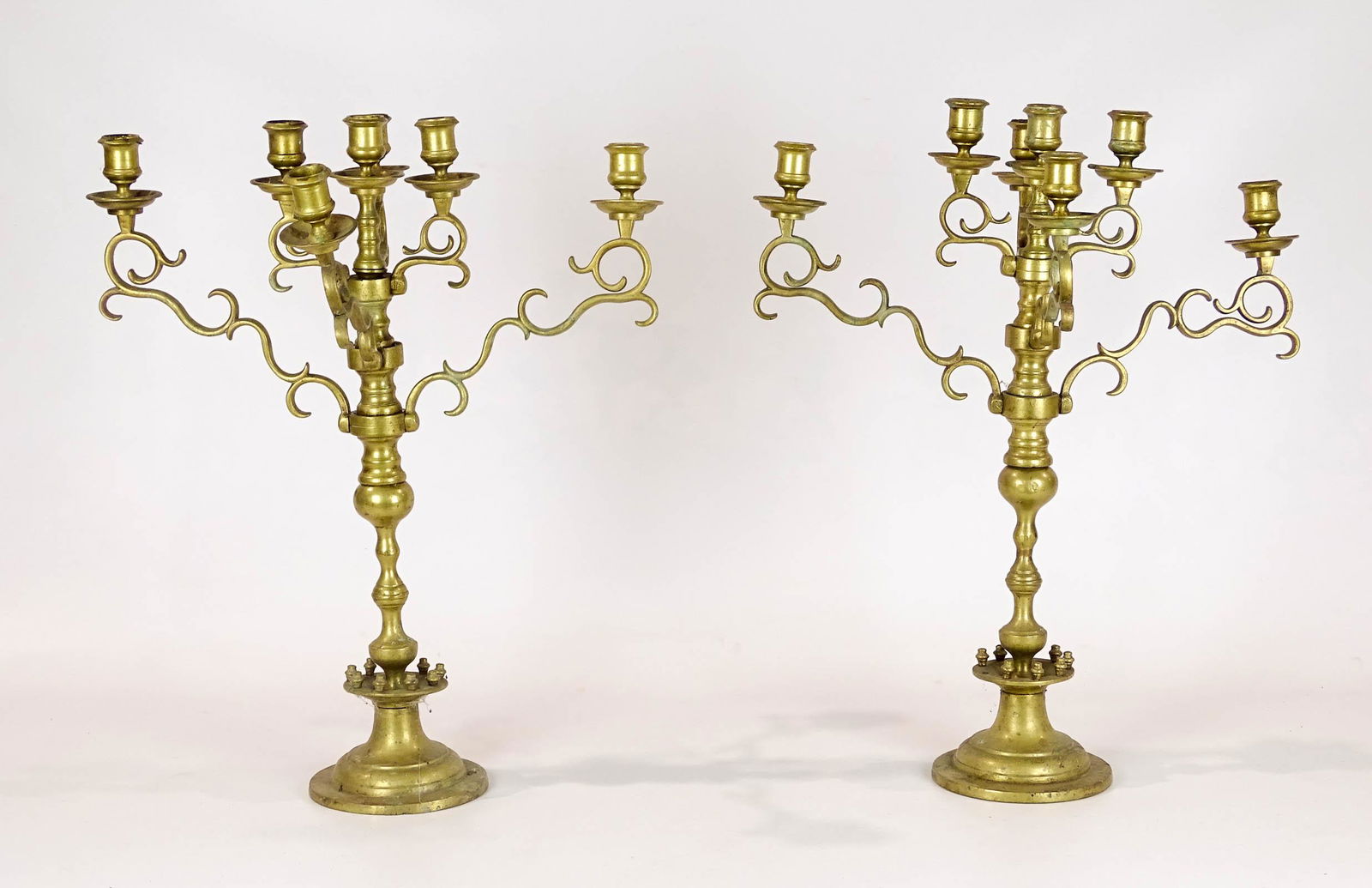 Pair Brass Candelabra (1 of 8)