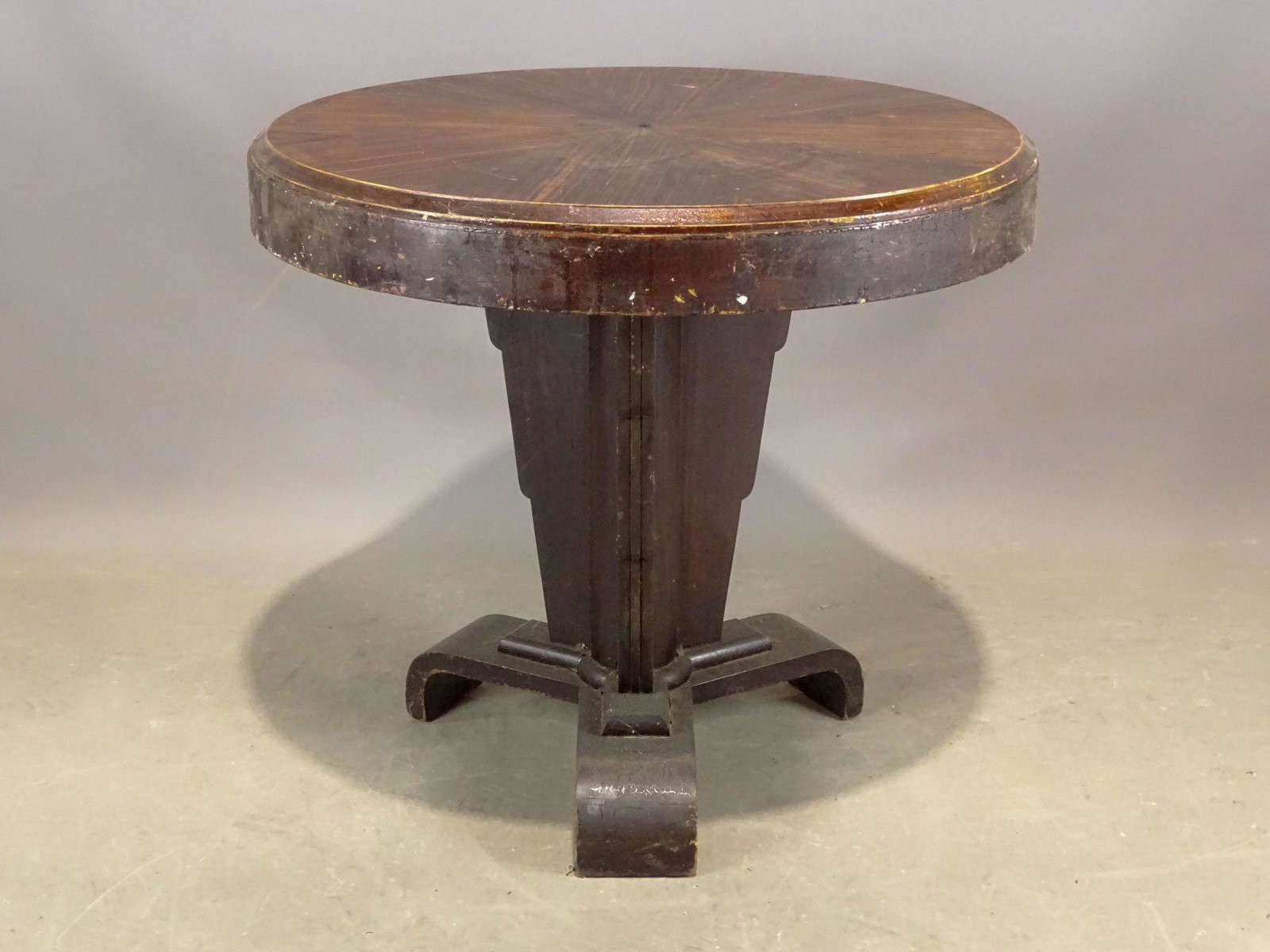 Art Deco Table: Art Deco cafÃ© table. 35" D., 28" Ht..