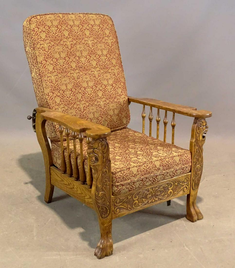 Victorian Oak Morris Chair (1 of 6)