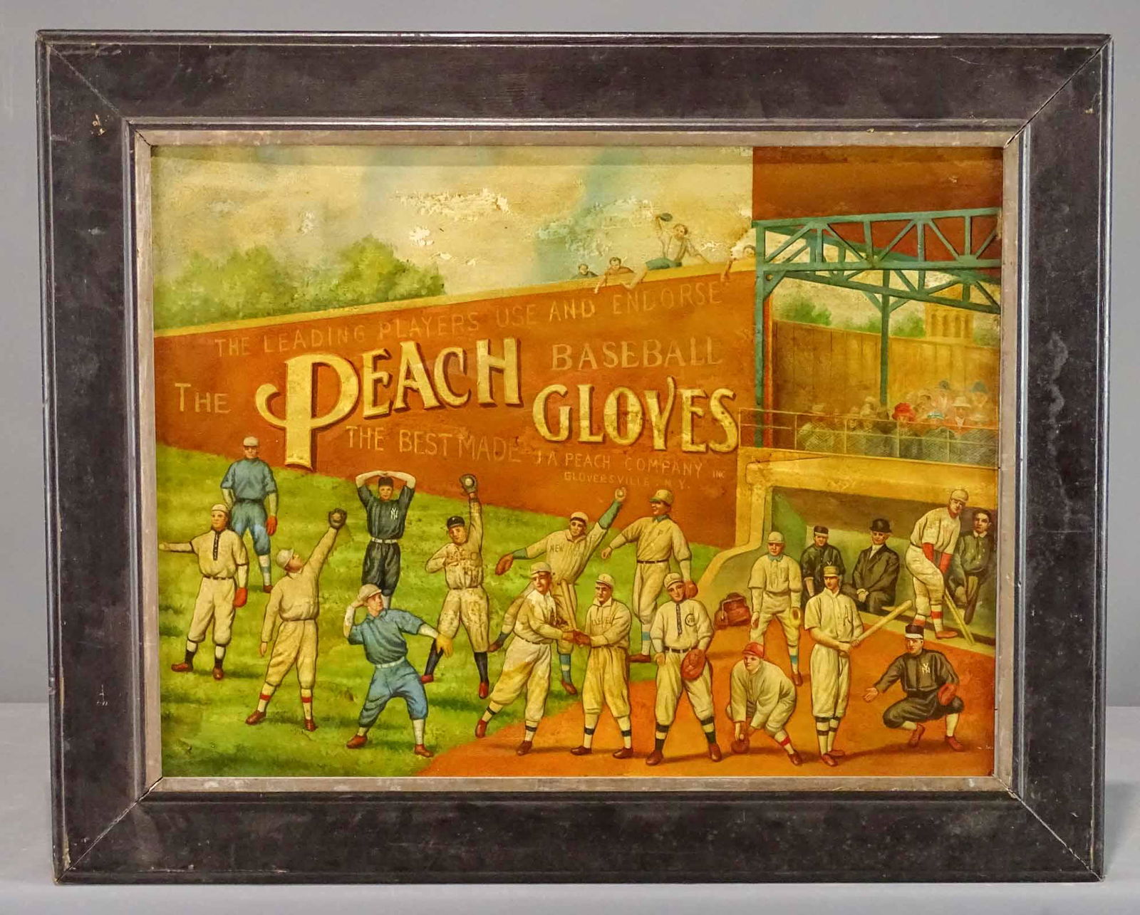 Original Baseball Advertising Painting (1 of 5)