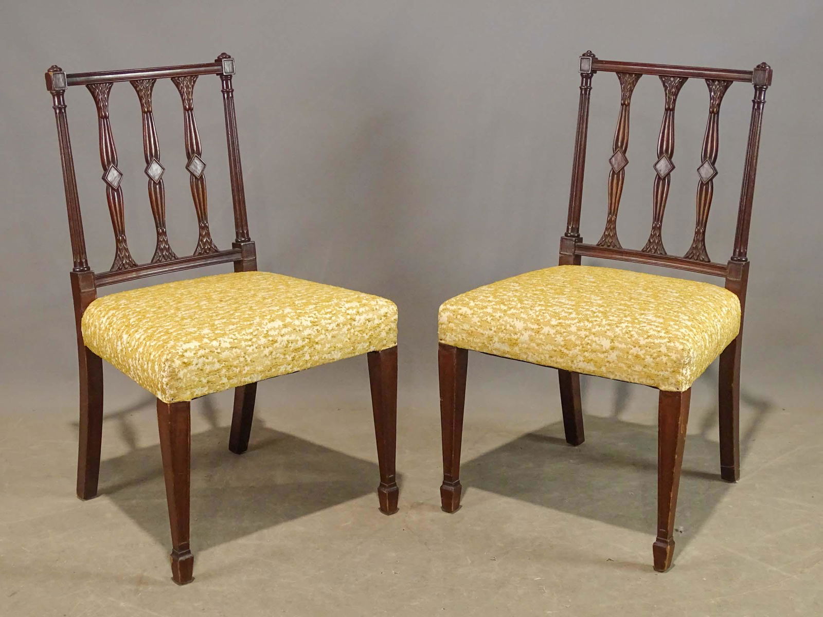 Pair 19th c. Hepplewhite Chairs (1 of 5)