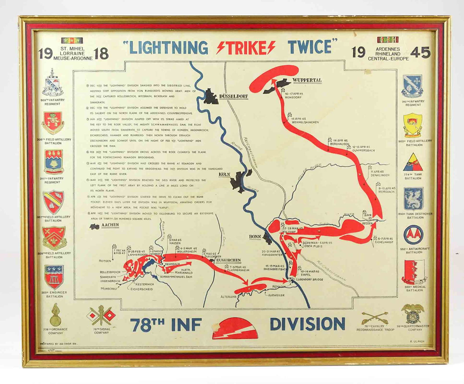 World War II Pictorial Map (1 of 7)