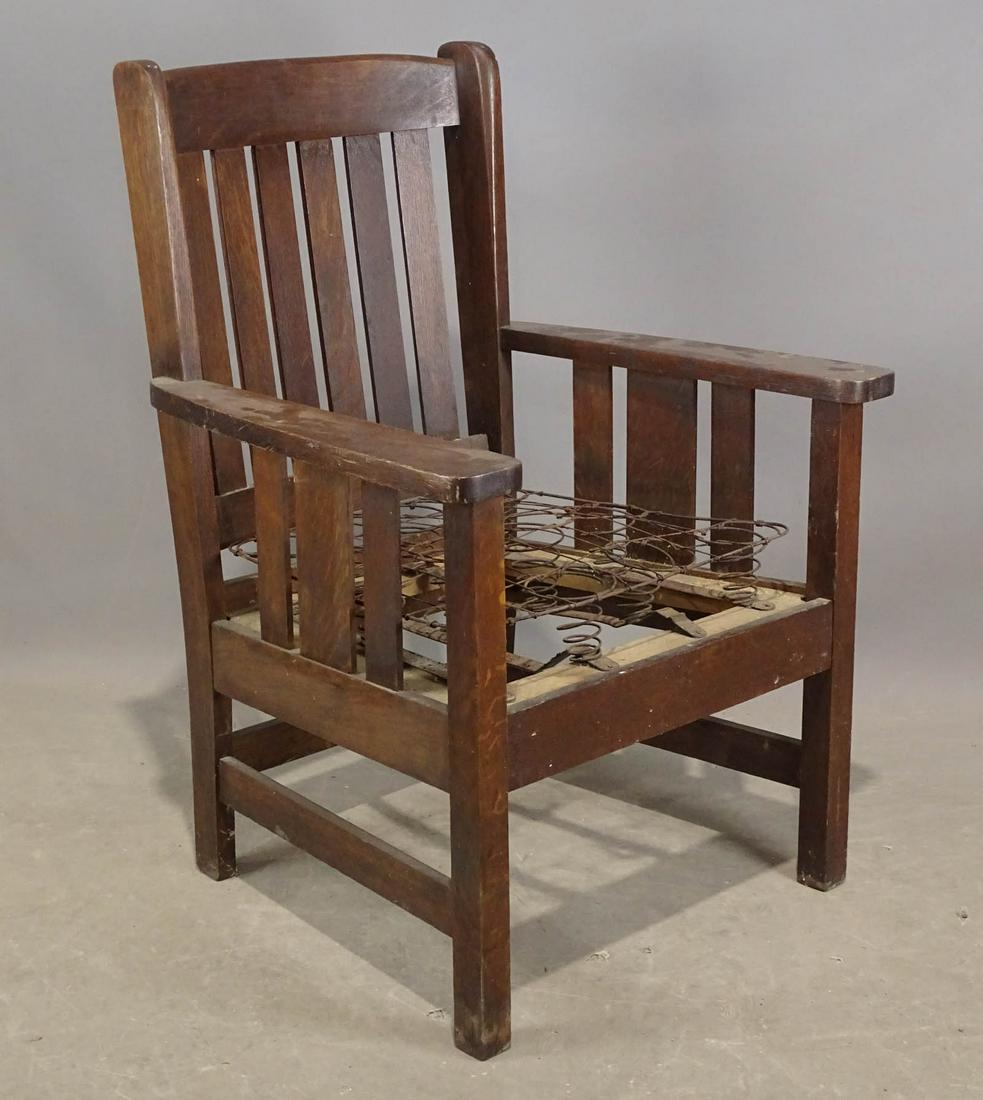 Mission Oak Armchair (1 of 5)