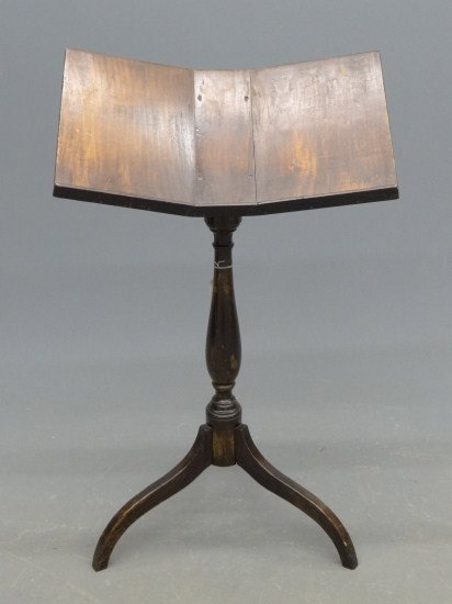 Early Reading Stand: Early reading stand (converted from 18th c. candlestand). 37 1/2" Ht.