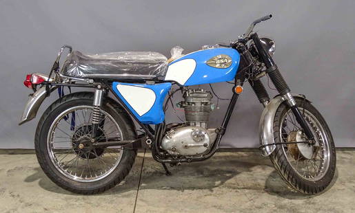 1968 BSA 250CC Motorcycle: 1968. BSA 250CC motorcycle. Serial number B255B738. Sold as is. No title included.