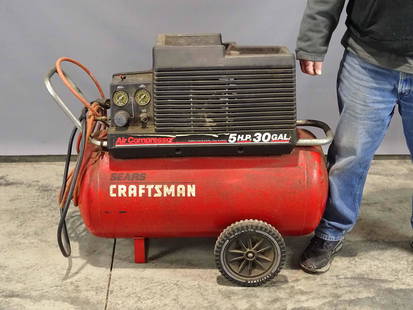 Air Compressor: Sears Craftsman 5HP 30 gallon air compressor.