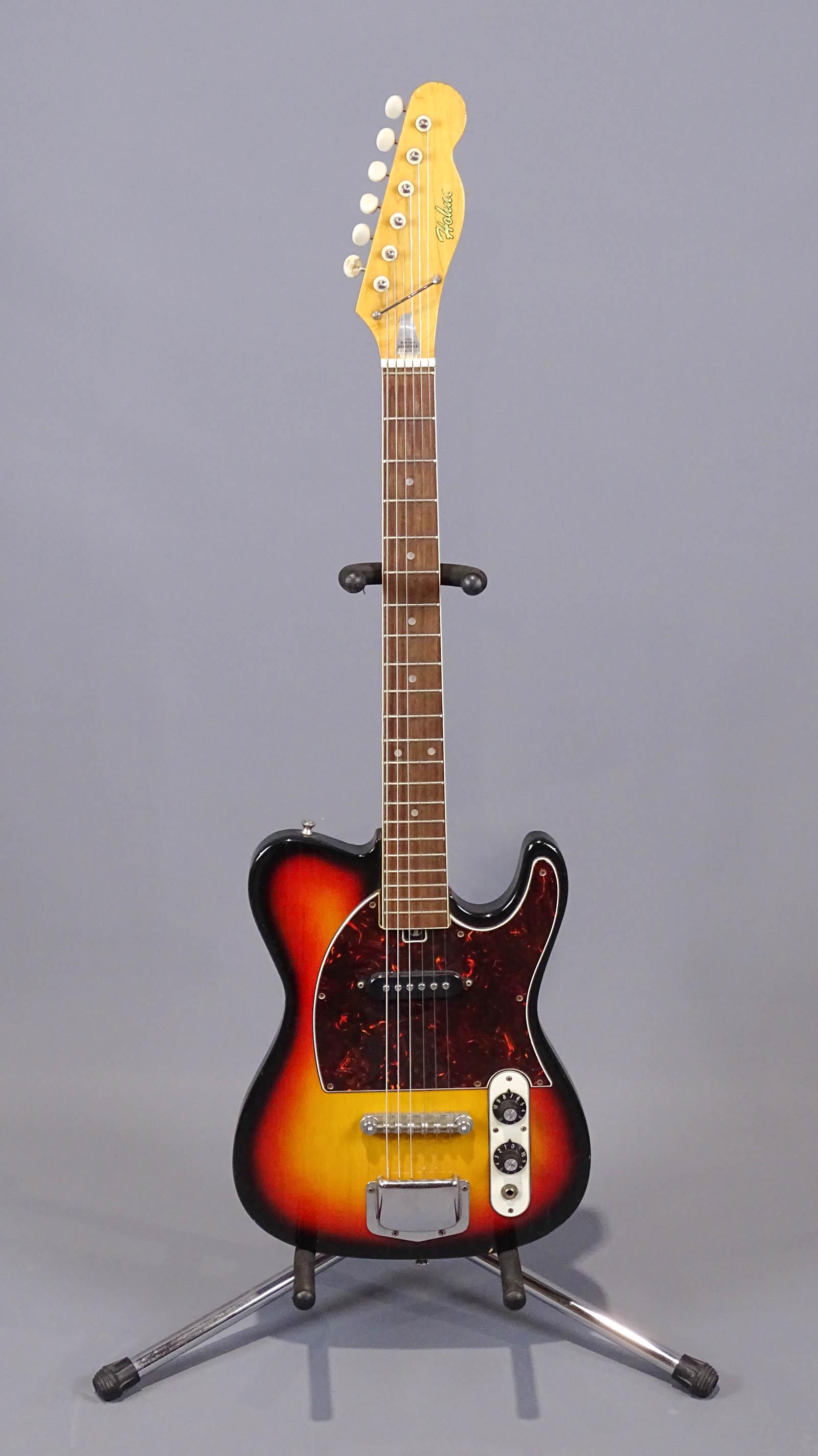 Hohner Guitar: Hohner telecaster style guitar with case.