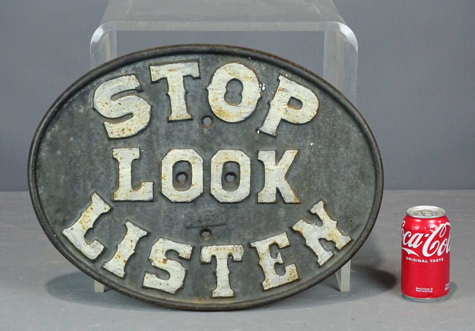 Cast Iron Railroad Sign (1 of 5)