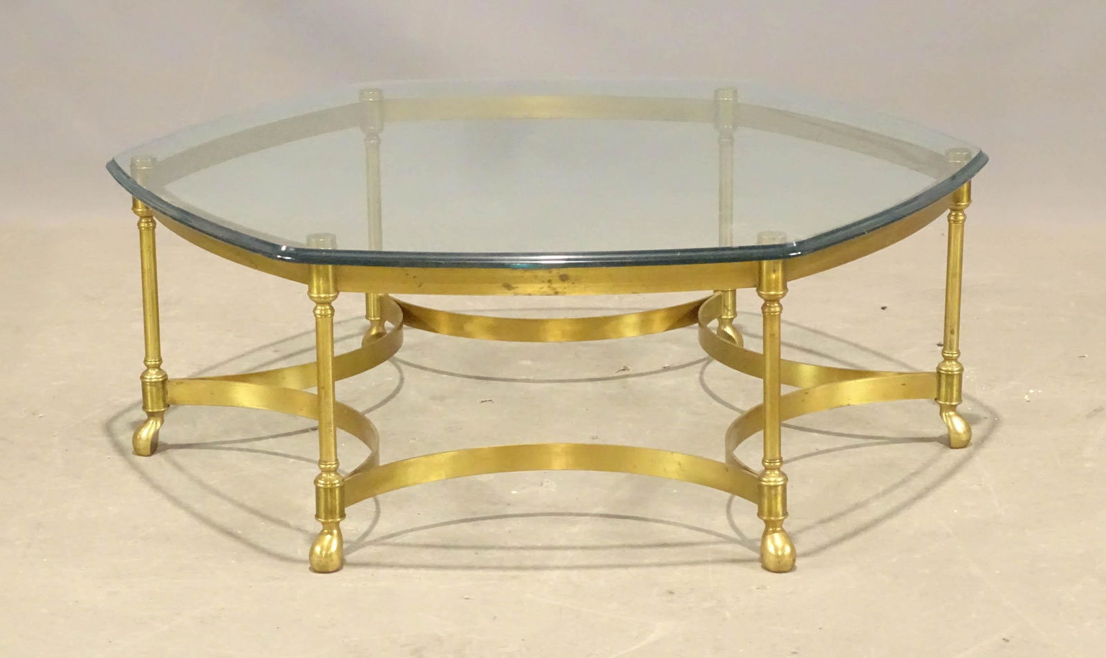 Labarge Italian Glass Top Coffee Table (1 of 4)