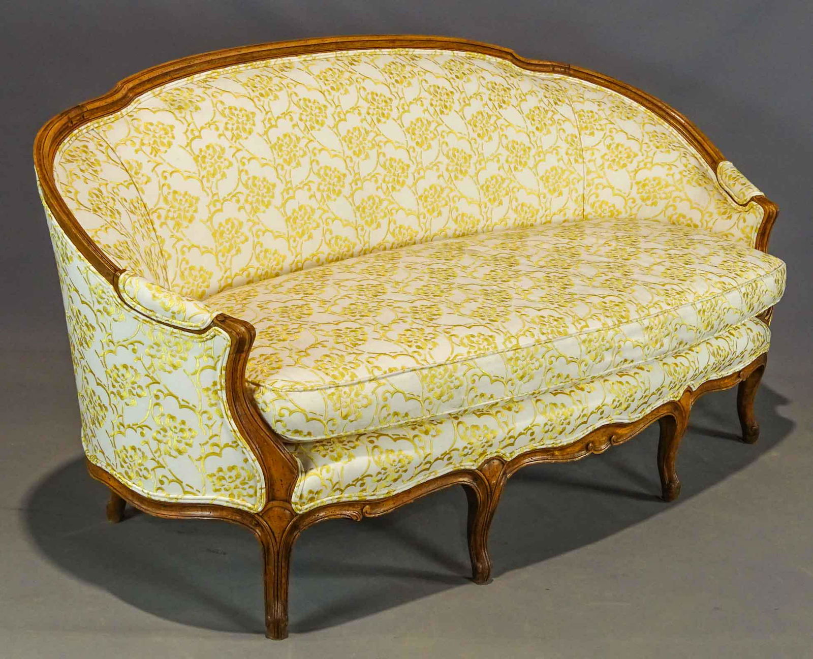 18th c. French Upholstered Settee (1 of 6)