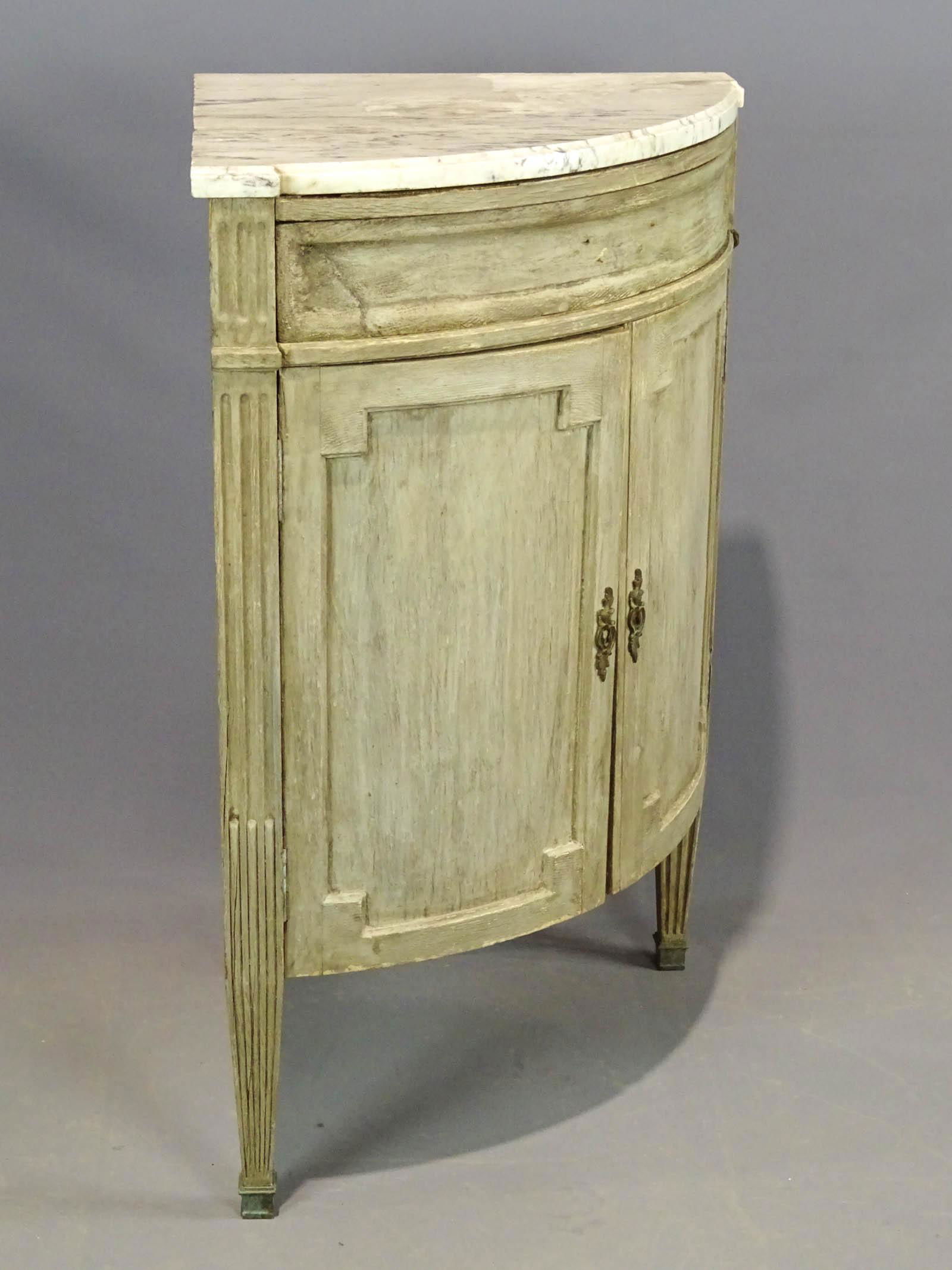 Marble Top Corner Cabinet (1 of 9)