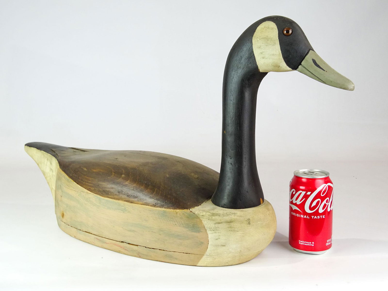 Wooden Painted Goose Carving (1 of 5)