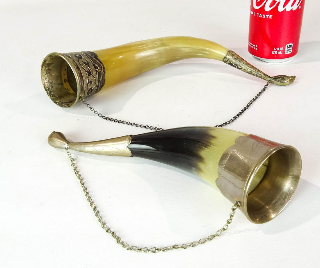 Russian Silver Drinking Horns (1 of 10)