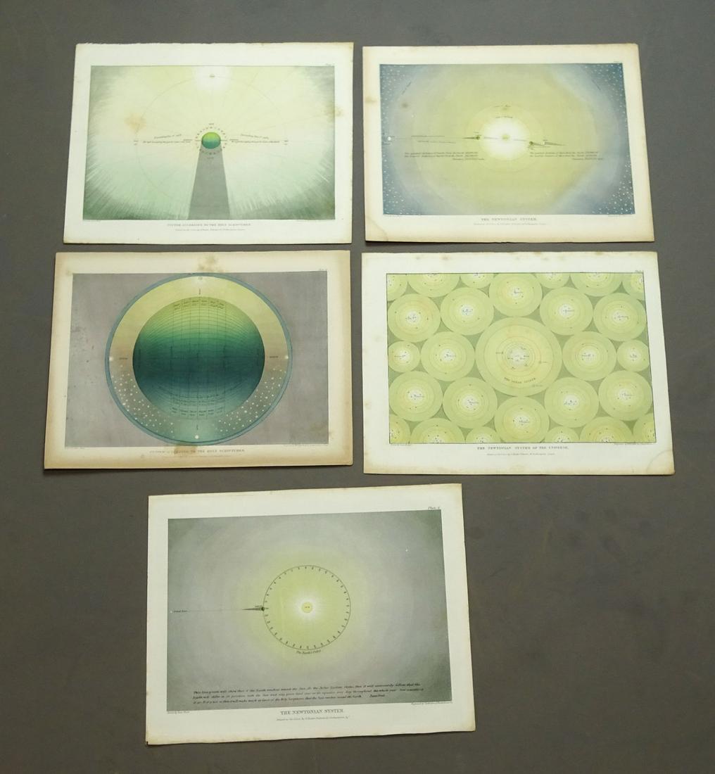 Baxter Astronomy Antique Prints Set (5) (1 of 6)