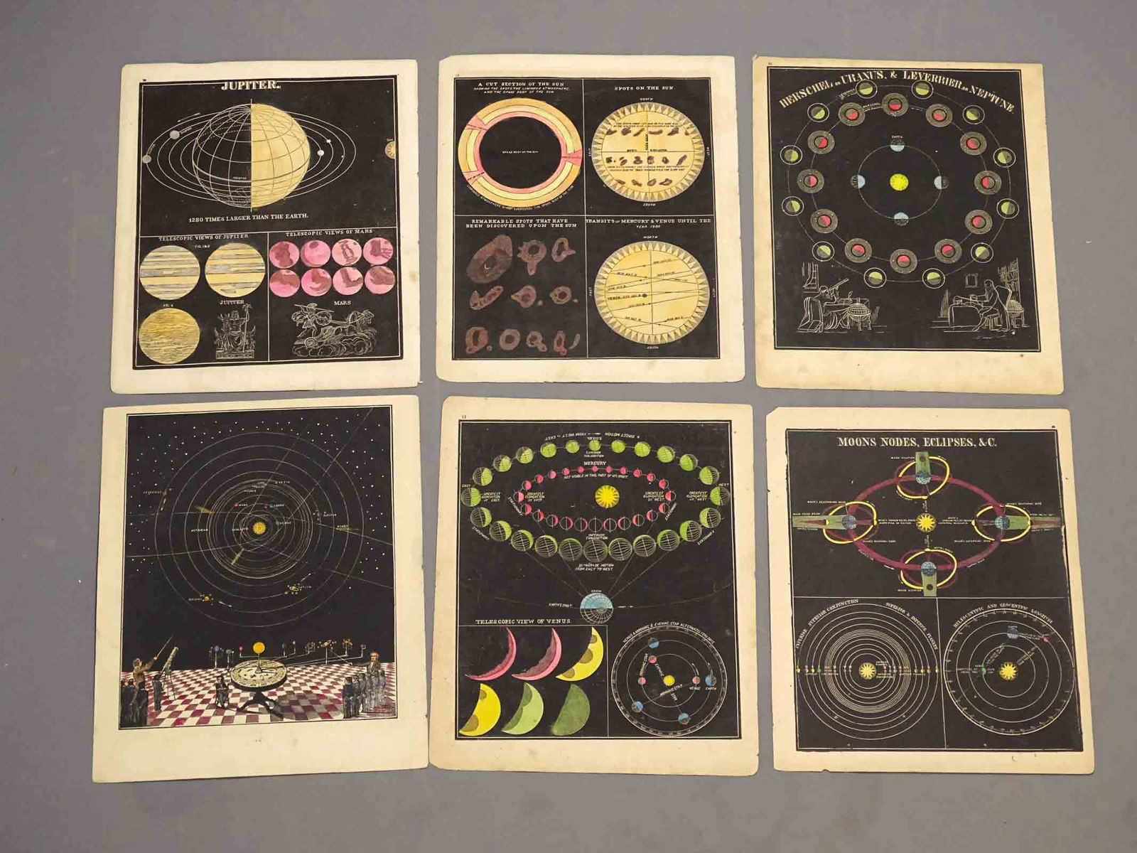 Astronomy Antique Print Set (6) (1 of 7)