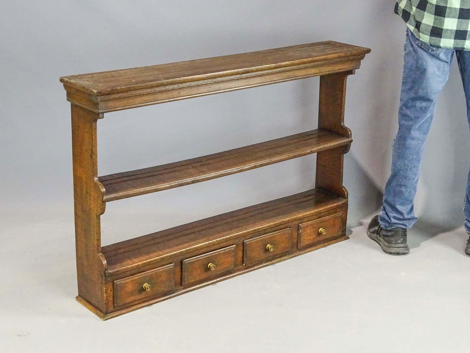 English Oak Plate Shelf (1 of 5)