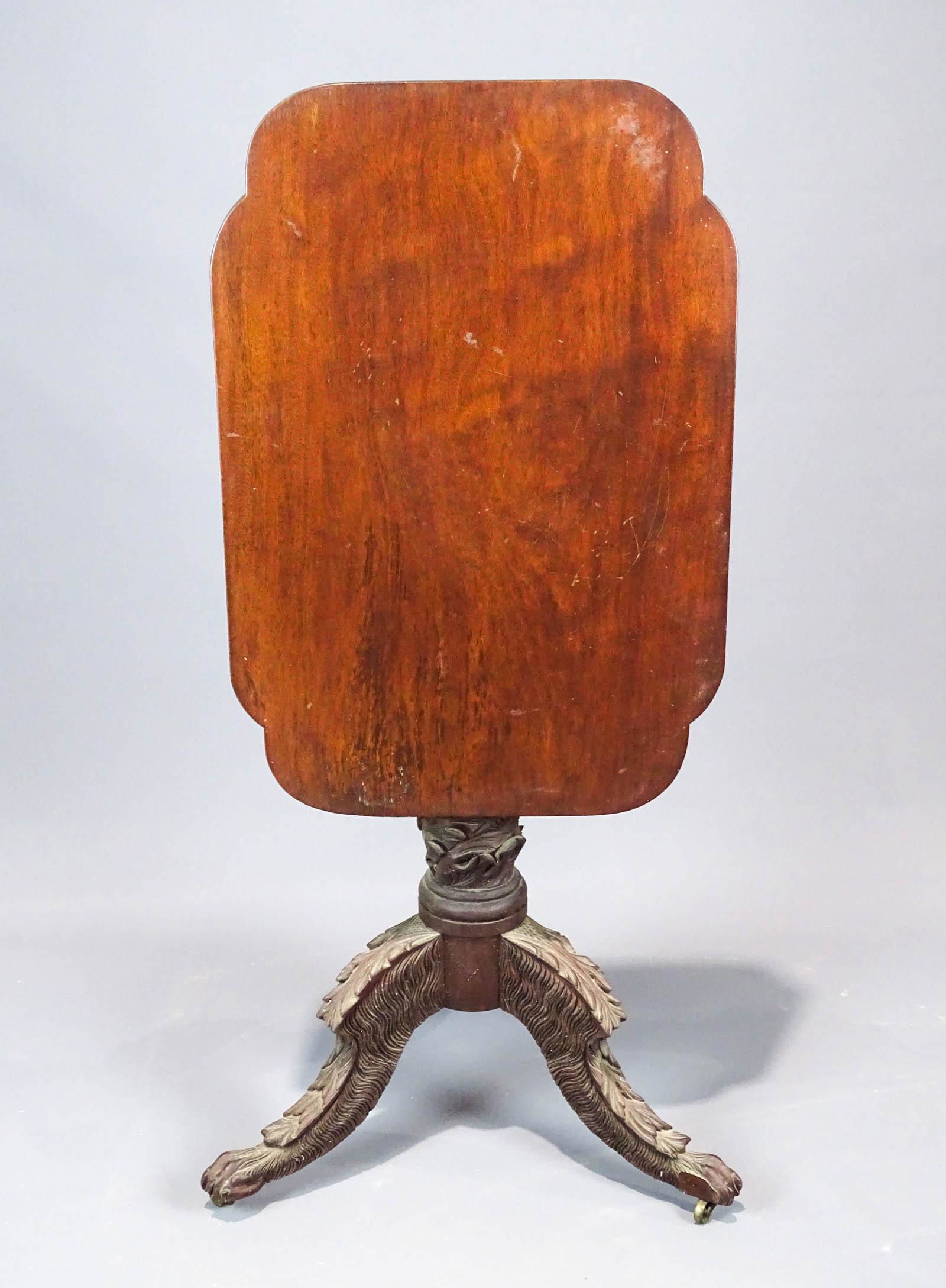 Empire Carved Mahogany Stand (1 of 7)