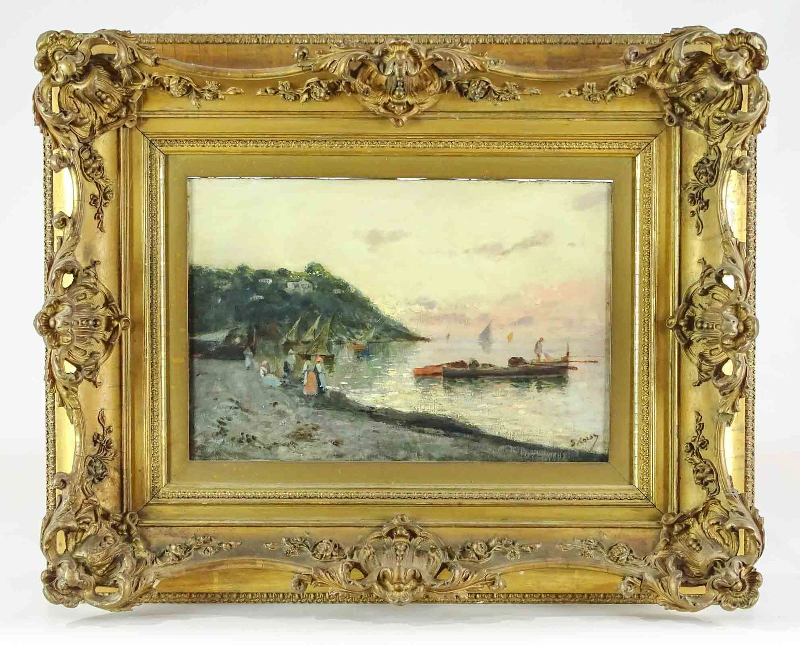 Painting, 19th c. Continental Seascape (1 of 8)