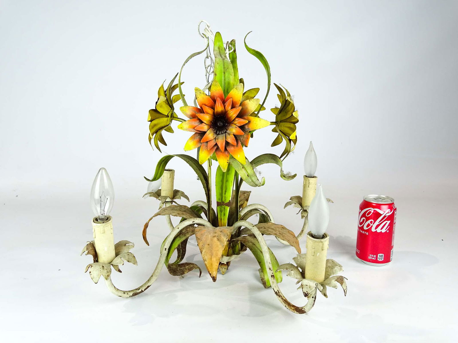 Tole Chandelier & Lamp Lot (1 of 12)