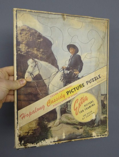 Hopalong Cassidy Puzzle: Vintage Hopalong Cassidy puzzle. Missing one piece.