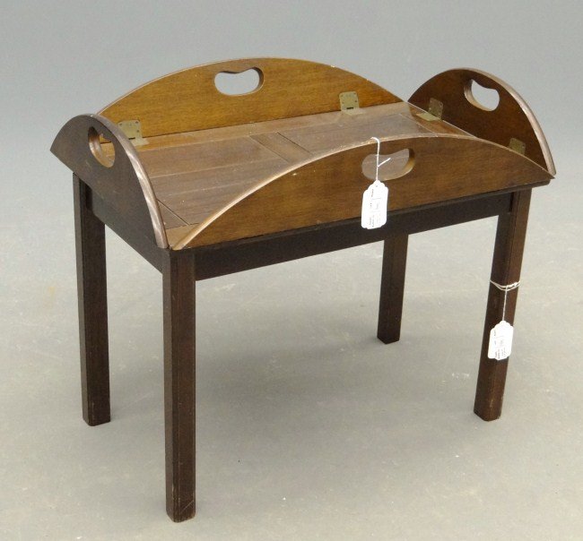 Butler Tray: Butler tray on stand.