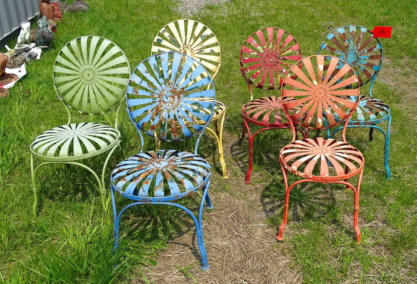 6 Spring Steel Side Chairs (1 of 7)