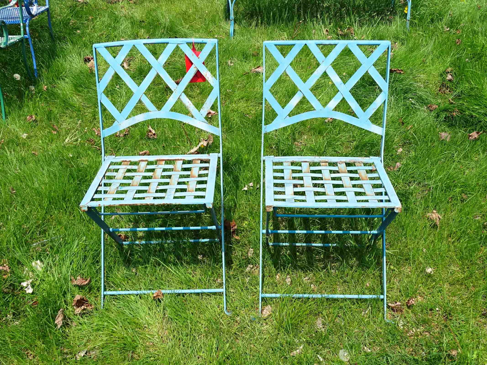 Pair Folding Chairs (1 of 4)