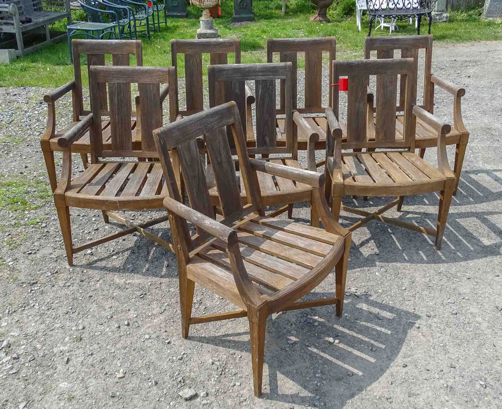 8 Teak Arm Chairs (1 of 5)