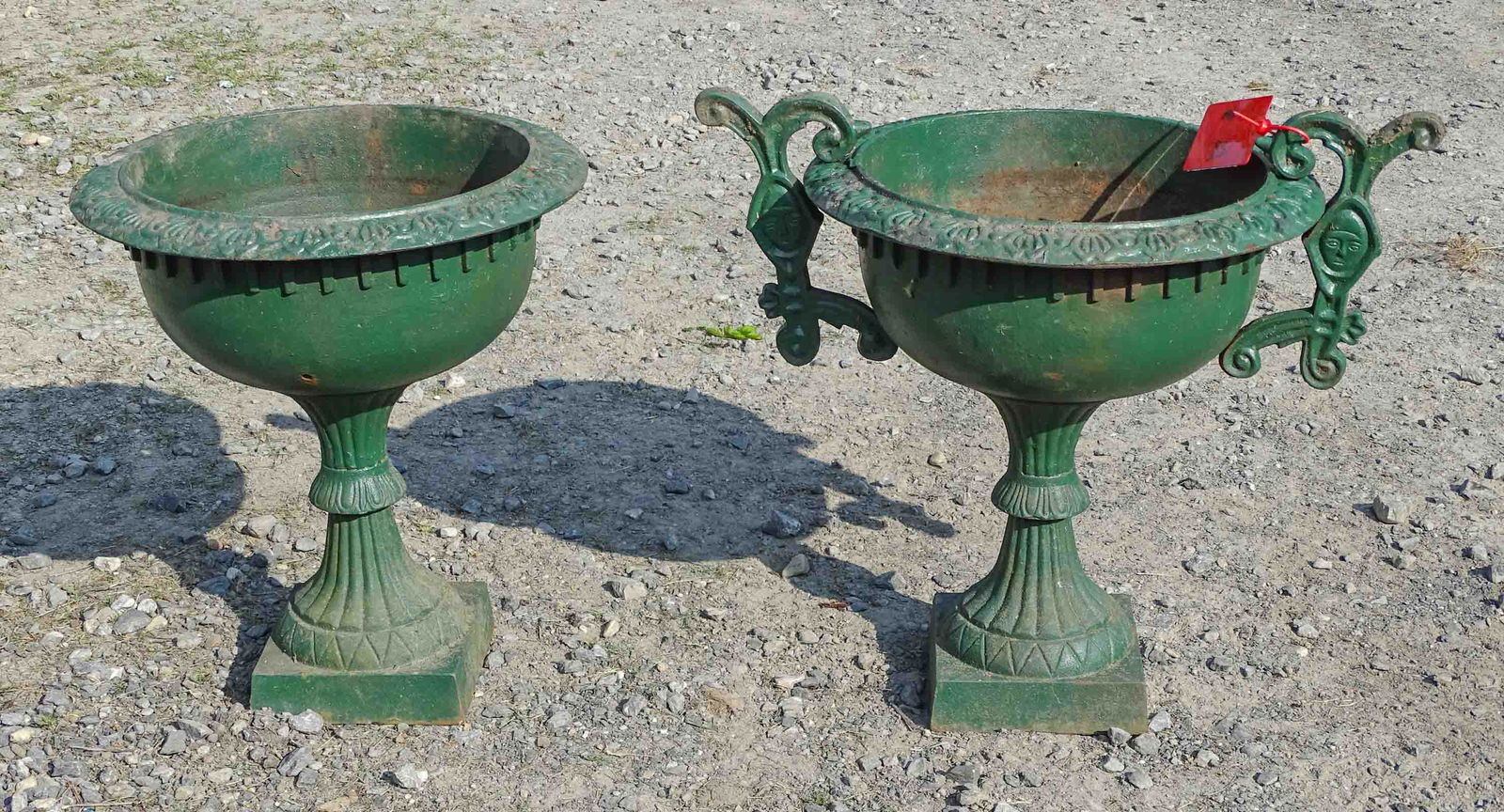 Pair Metal Urns (1 of 6)