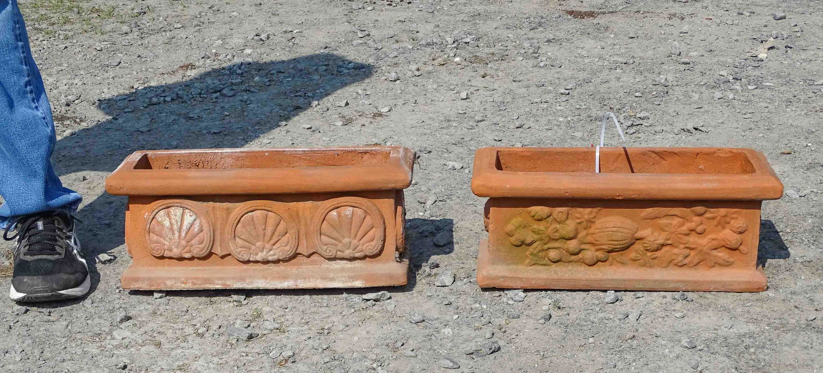 Pair Pottery Planters (1 of 5)