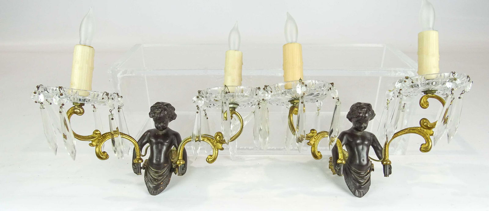 Pair Cherub Sconces (1 of 7)