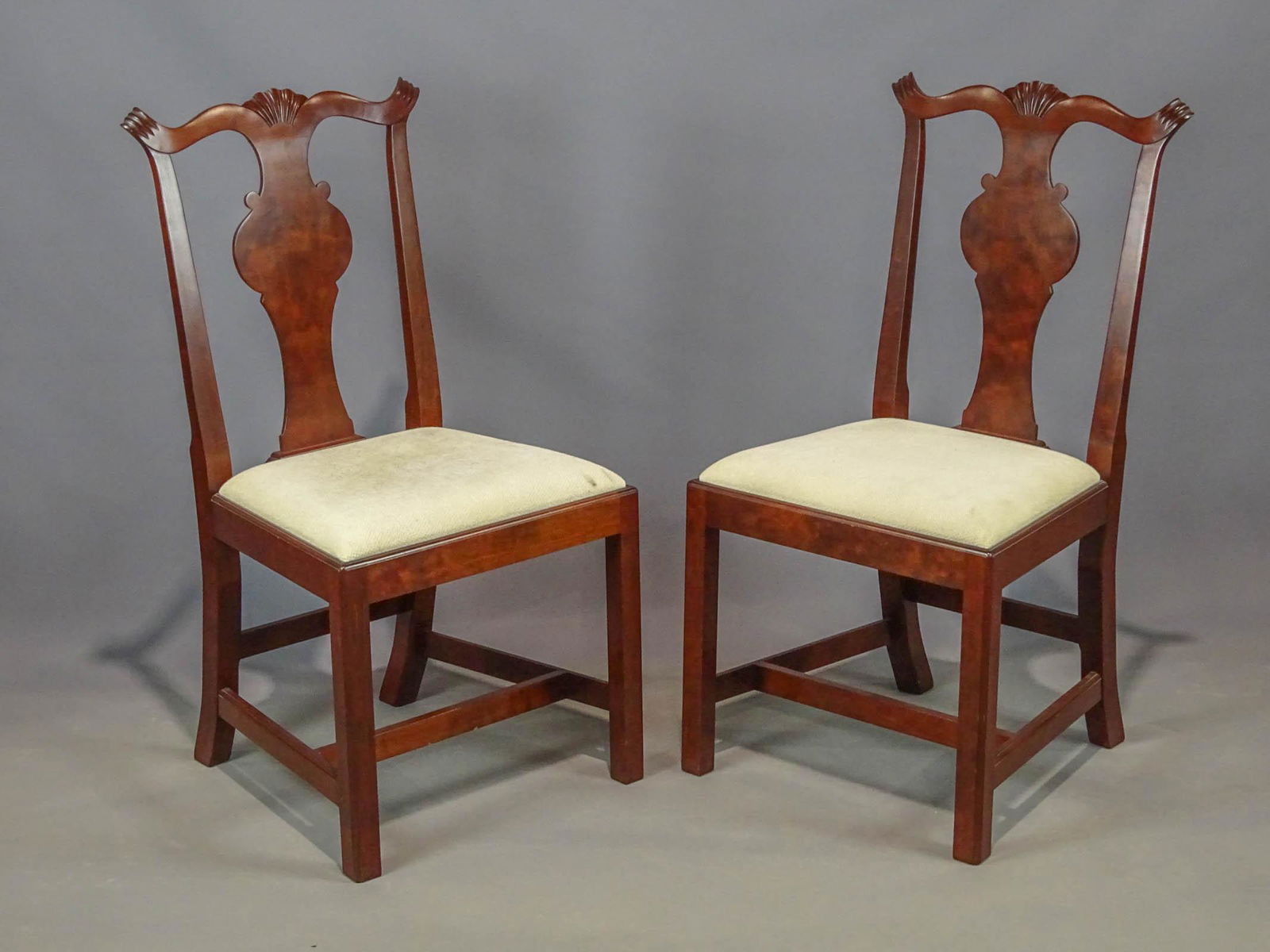 Pair Chippendale Chairs (1 of 7)