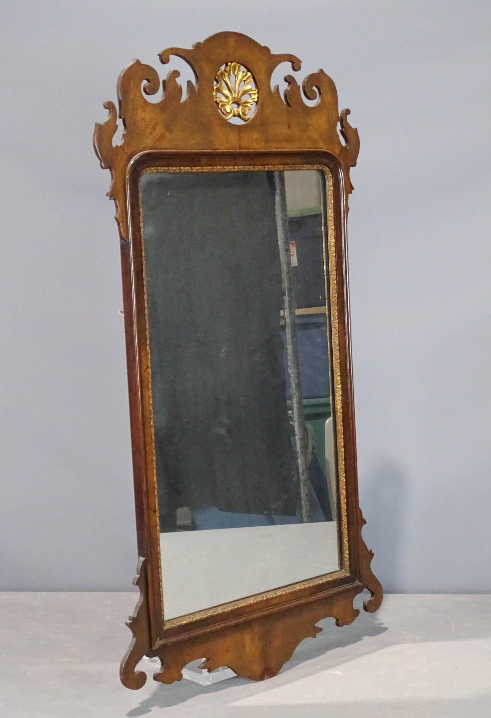 Chippendale Style Mirror: Chippendale style mirror. 38" x 21".