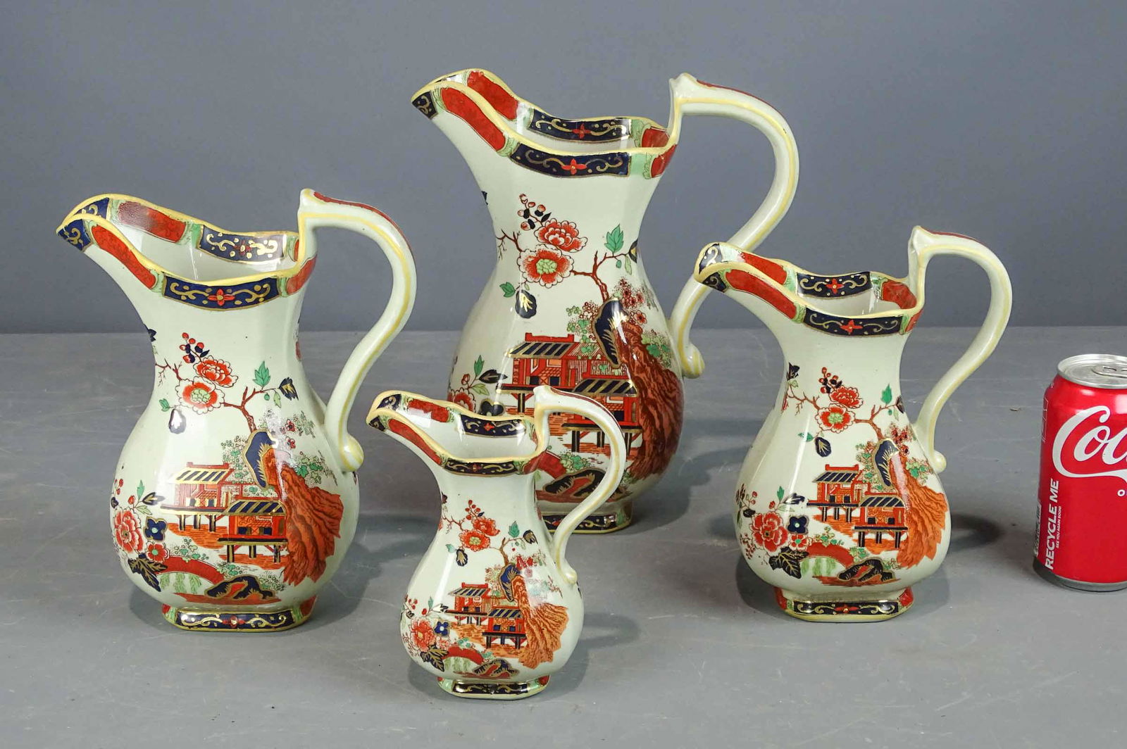 Set Ironstone Pitchers (1 of 6)