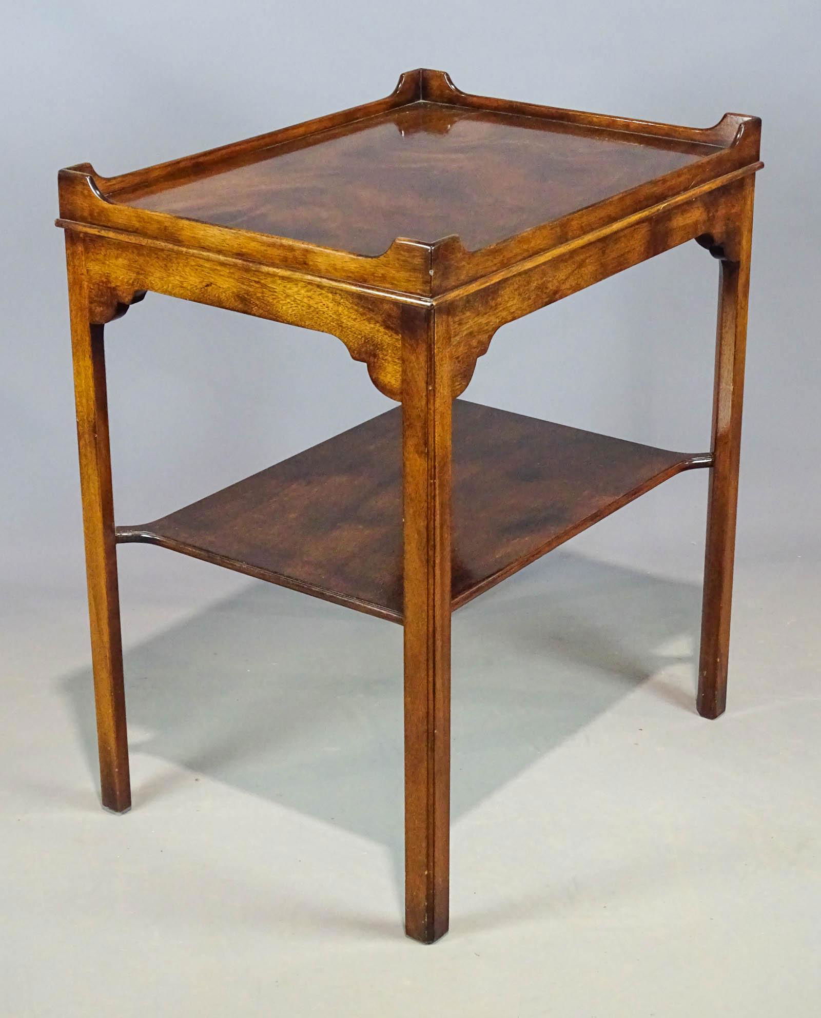 Mahogany Tray Top Side Table (1 of 5)