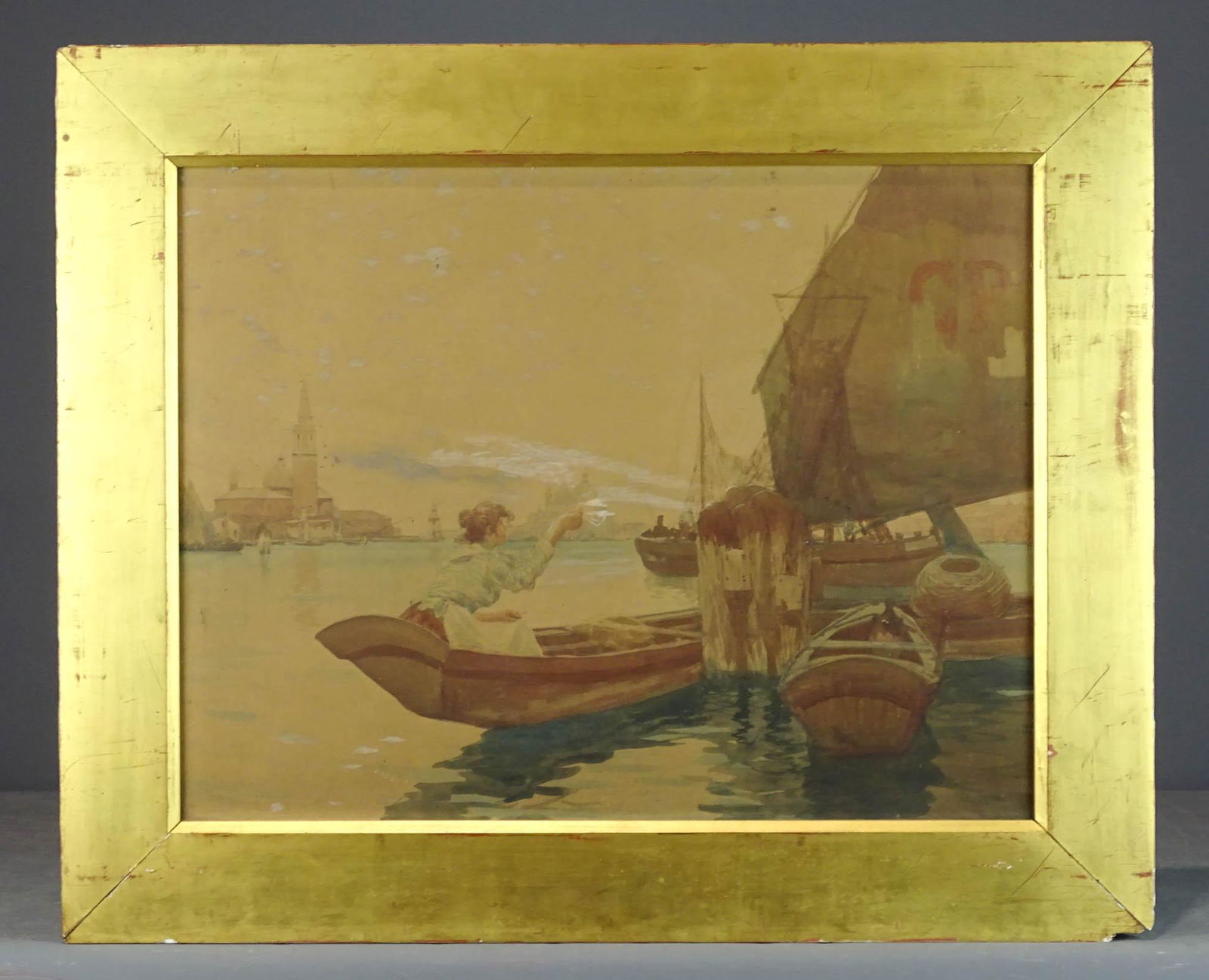 Painting: 19th c. Harborscape (1 of 5)