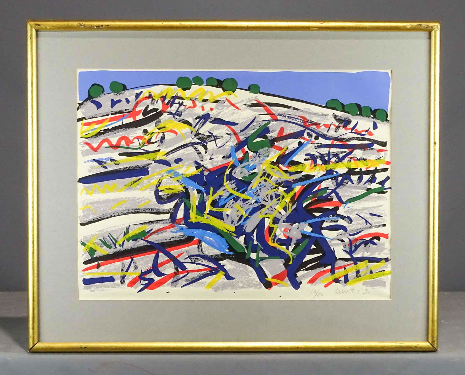 Pencil Signed Abstract Lithograph (1 of 5)