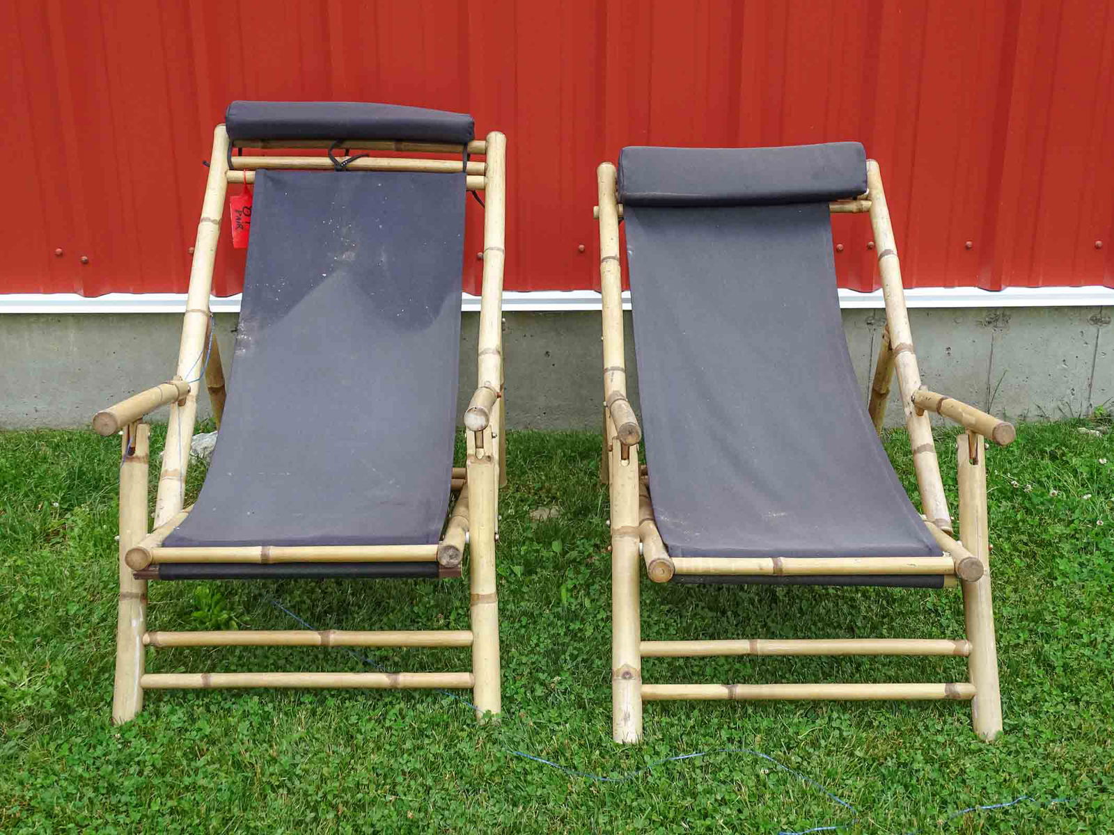 Pair of Bamboo Chairs (1 of 4)