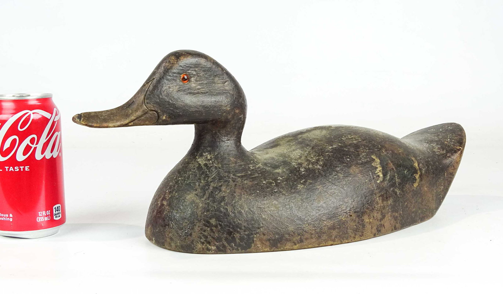 Decoy: Painted wooden decoy. 16" L..