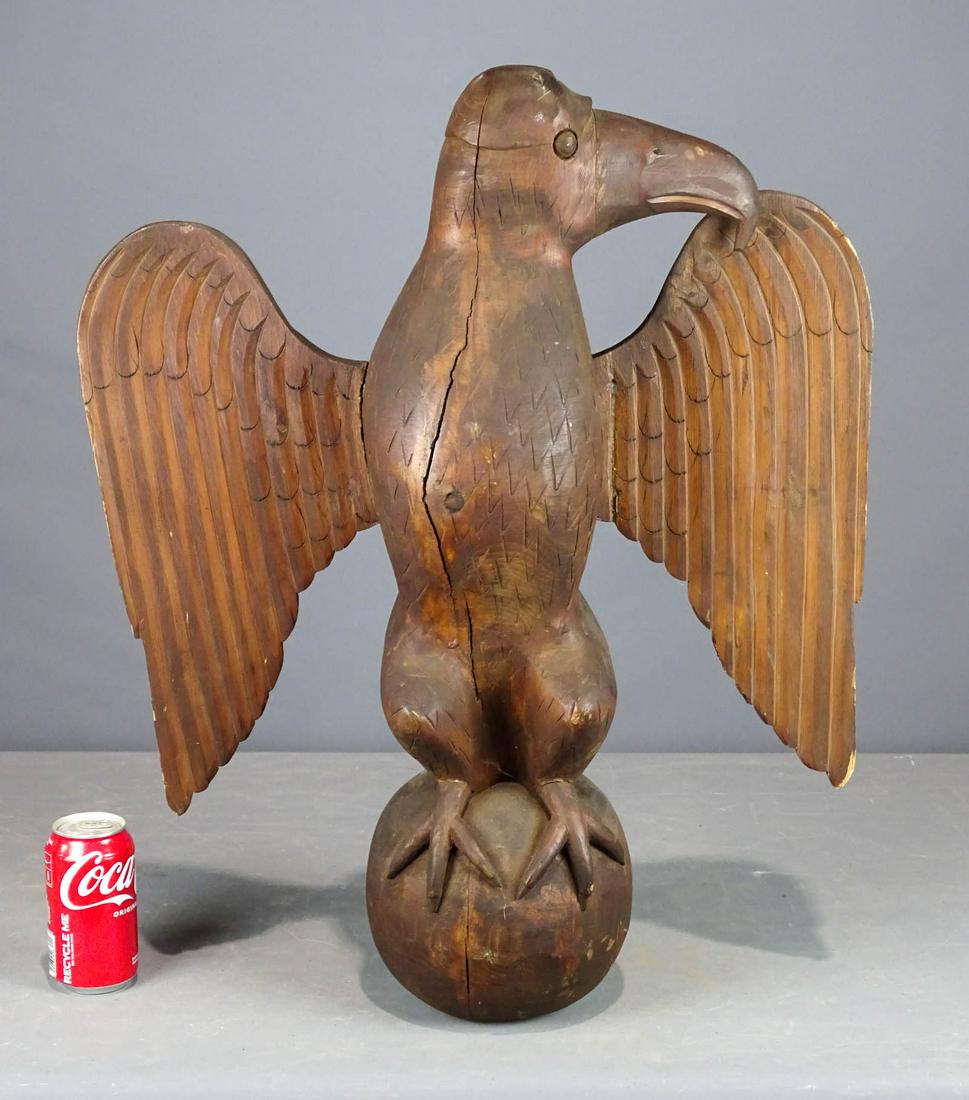 Carved Wooden Eagle (1 of 5)